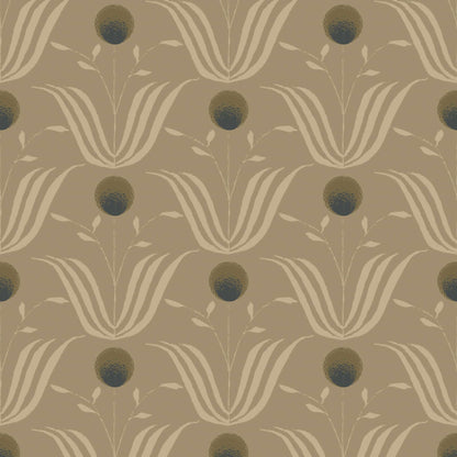 Mitchell Black Spring Bloom Wallpaper - Sepia Tone
