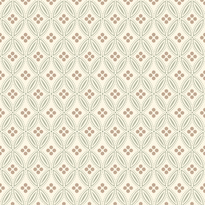 Mitchell Black Stone Lace Wallpaper - Linen Melody