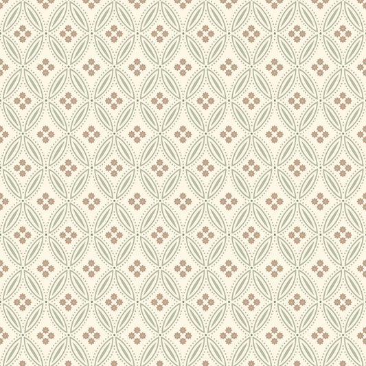Mitchell Black Stone Lace Wallpaper - Linen Melody