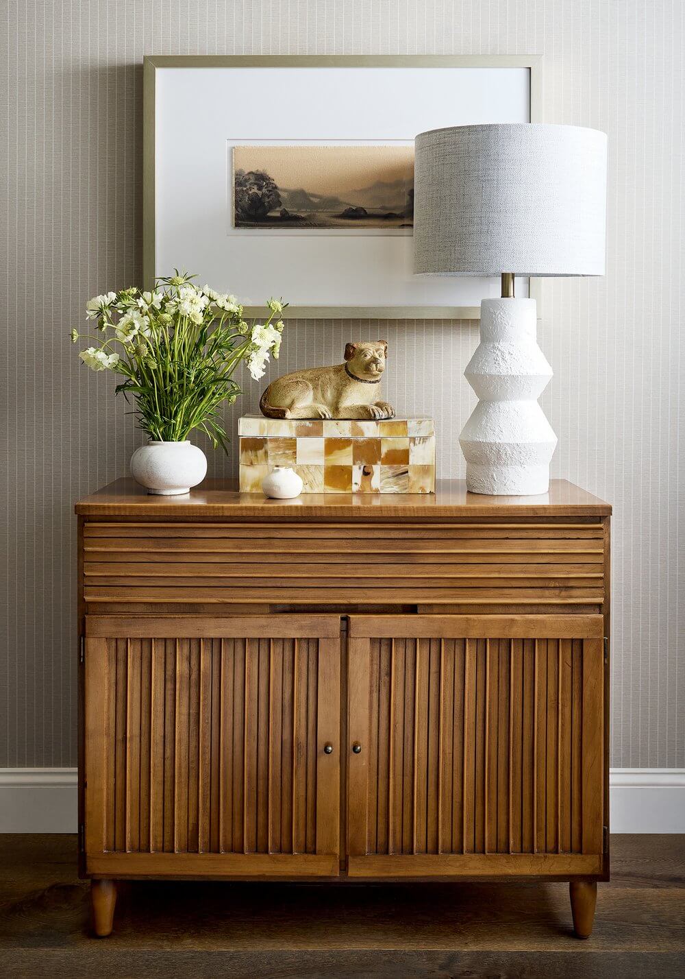 Thibaut Stripes & Checks Resource Suited Stripe Wallpaper - Taupe