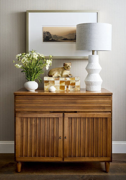 Thibaut Stripes & Checks Resource Suited Stripe Wallpaper - Taupe
