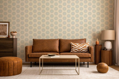 Mitchell Black Sunburst Wallpaper - Solar Blue