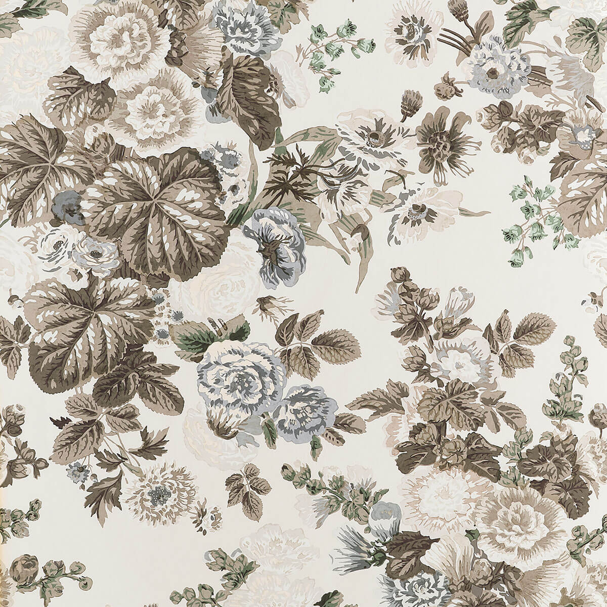 Thibaut Boxwood Hidcote Wallpaper - Neutral