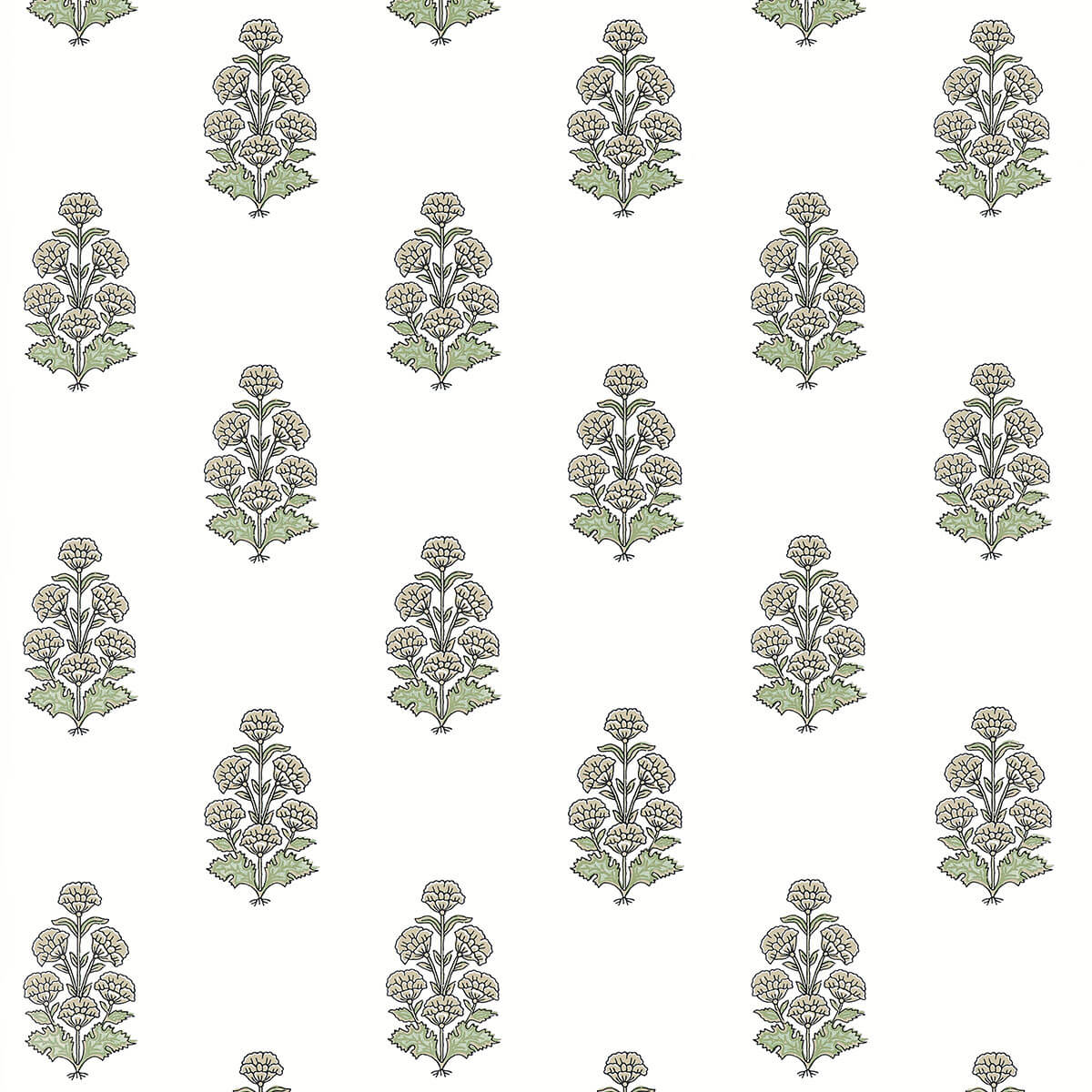 Thibaut Boxwood Audrey Wallpaper - Beige