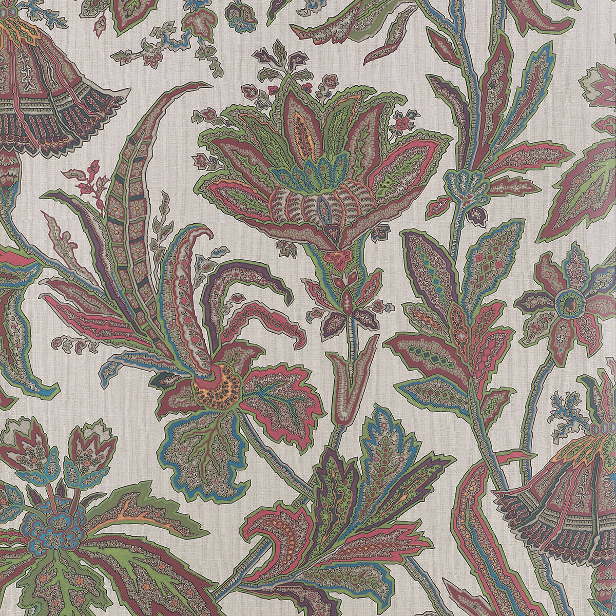 Thibaut Boxwood Breckenridge Wallpaper - Jewels