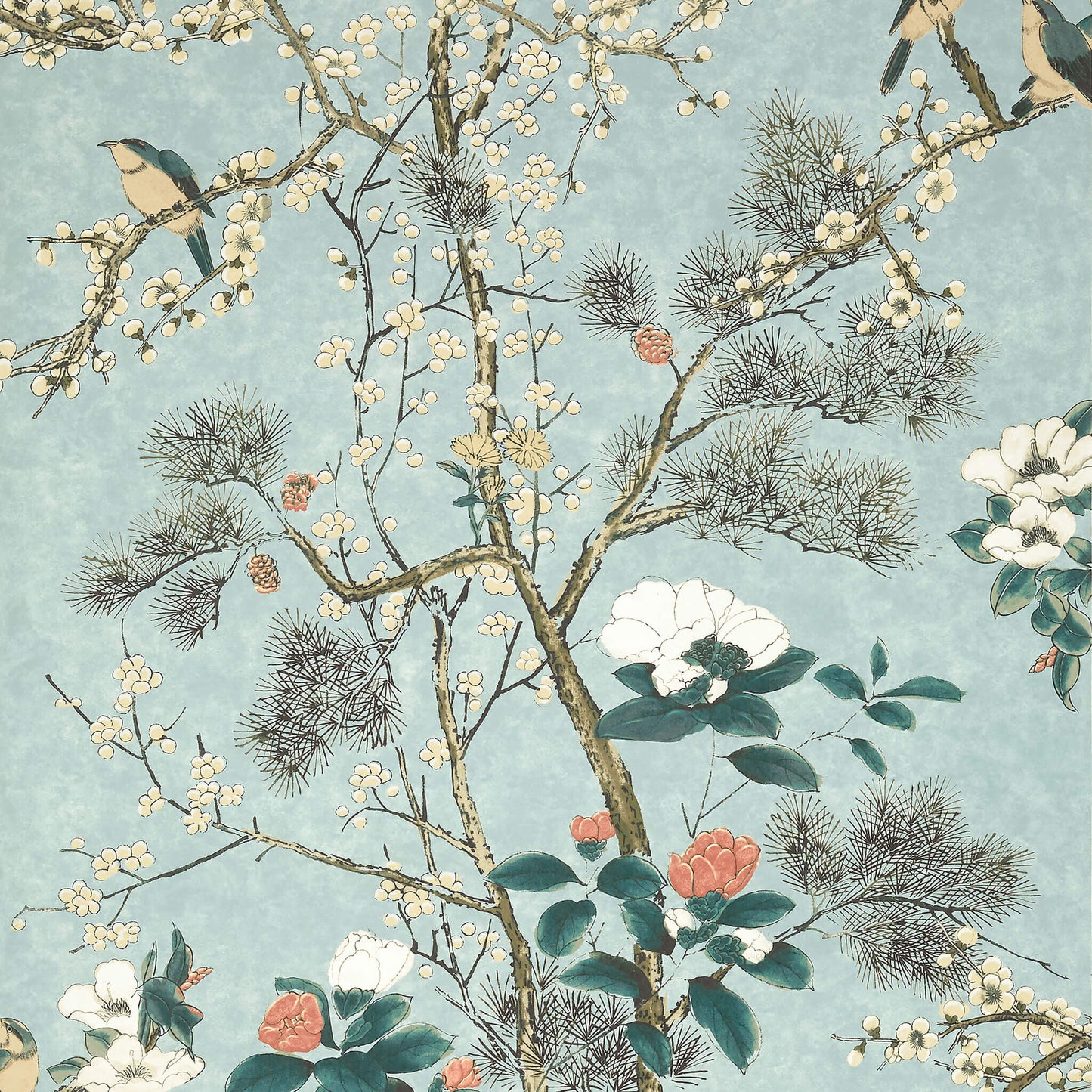 Thibaut Grand Palace Katsura Wallpaper - Mist