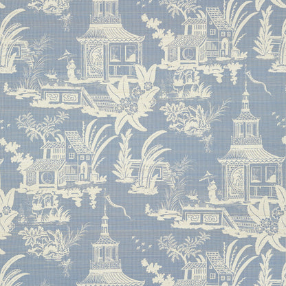 Thibaut Grand Palace Empress Court Wallpaper - Blue