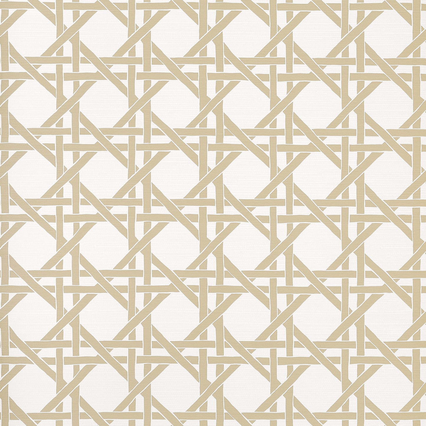 Thibaut Islander Canary Trellis Wallpaper - Beige