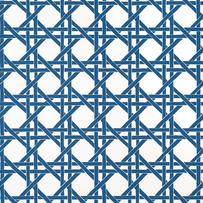 Thibaut Islander Canary Trellis Wallpaper - Navy