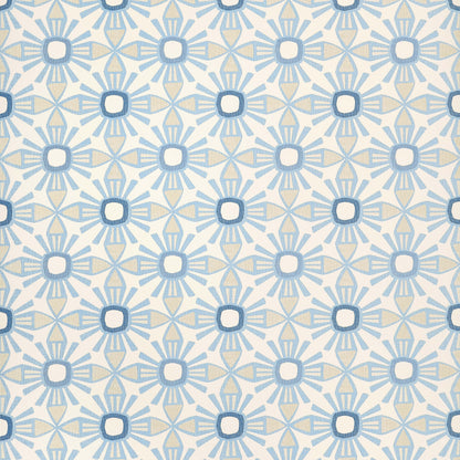 Thibaut Islander Kona Wallpaper - Blue & Beige