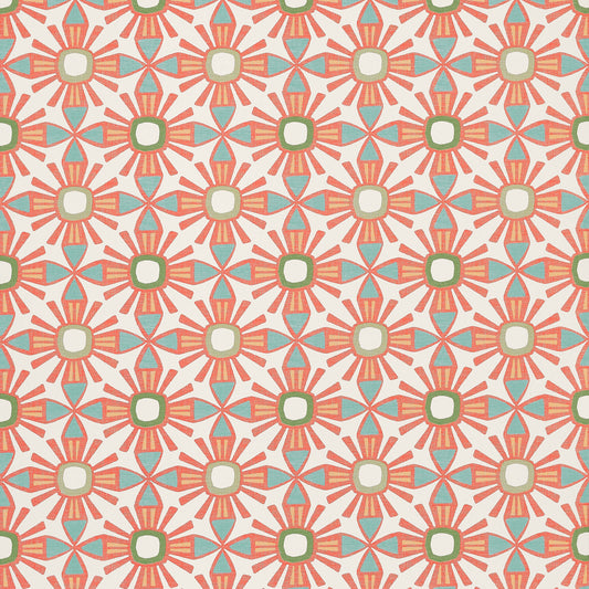 Thibaut Islander Kona Wallpaper - Coral