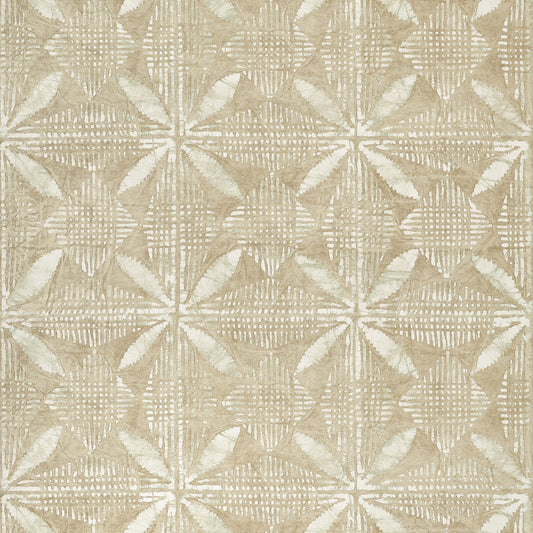 Thibaut Islander Tortuga Batik Wallpaper - Beige