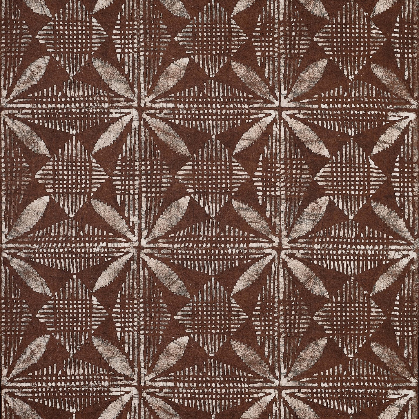 Thibaut Islander Tortuga Batik Wallpaper - Brown