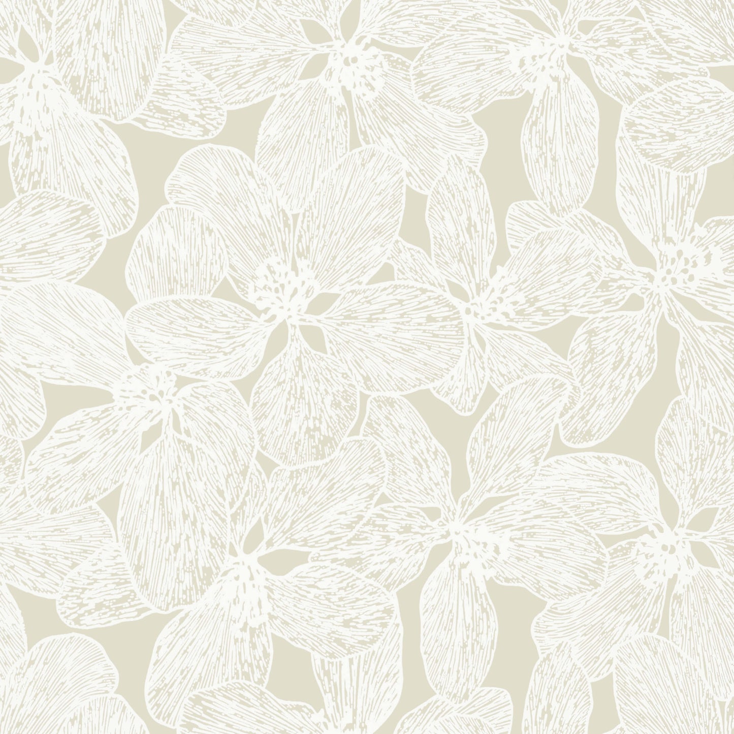 Thibaut Islander Island Orchid Wallpaper - Beige
