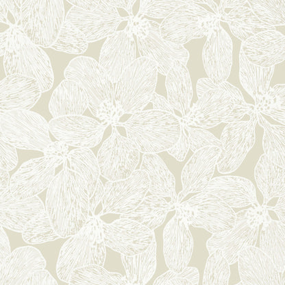 Thibaut Islander Island Orchid Wallpaper - Beige