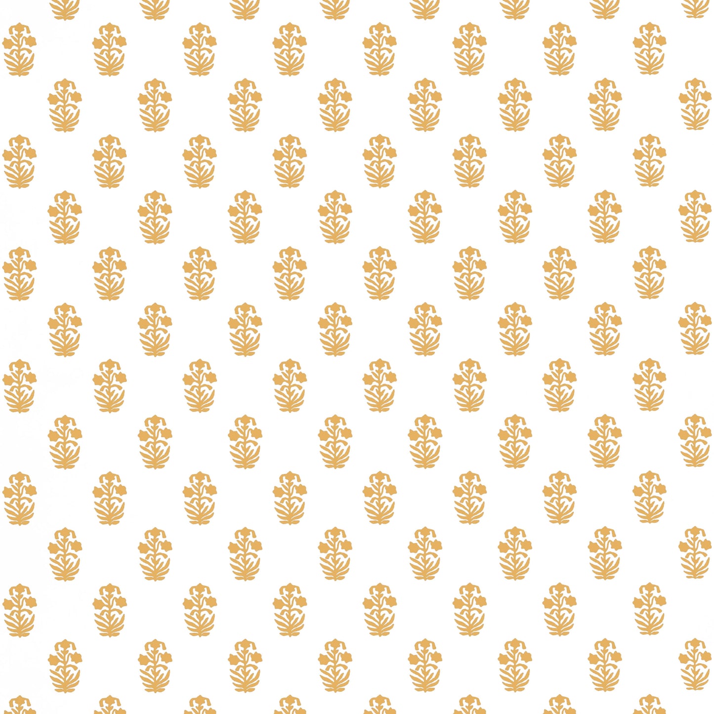 Thibaut Indienne Corwin Wallpaper - Gold on White
