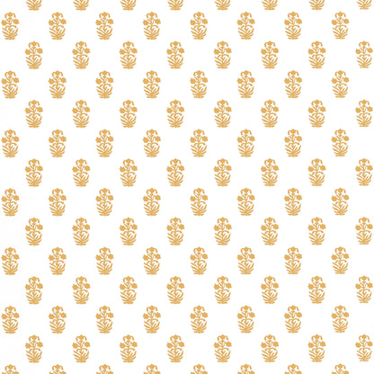 Thibaut Indienne Corwin Wallpaper - Gold on White