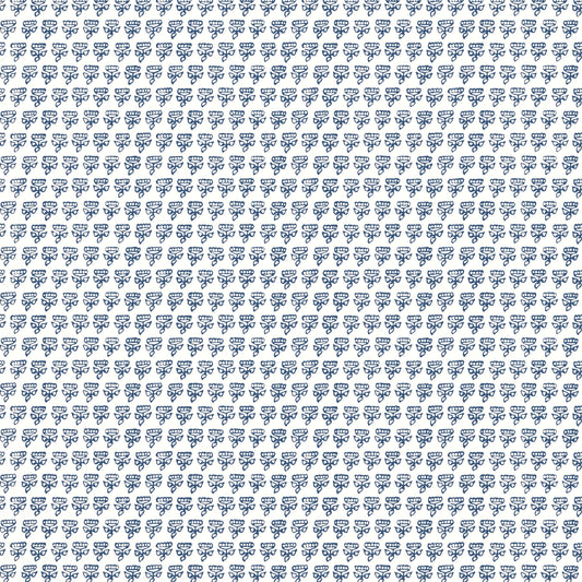 Thibaut Indienne Mimi Wallpaper - Navy