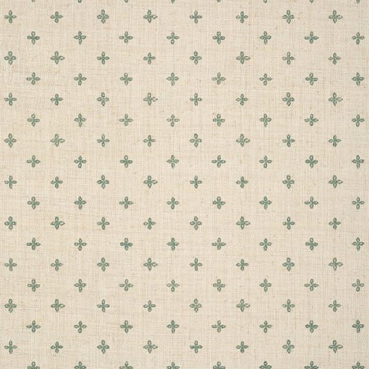 Thibaut Indienne Bethany Wallpaper - Green & Off White