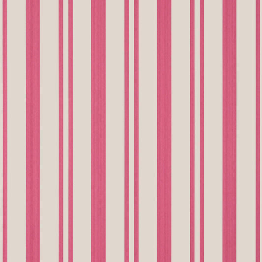 Thibaut Indienne Maggie Stripe Wallpaper - Raspberry