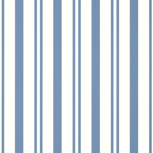Thibaut Indienne Maggie Stripe Wallpaper - Blue