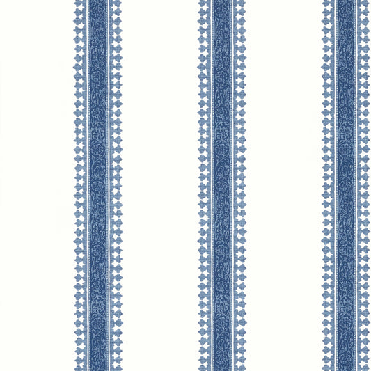 Thibaut Indienne Cambridge Stripe Wallpaper - Blue