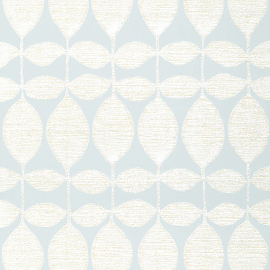 Thibaut Modern Resource Lola Wallpaper - Pearl on Soft Blue