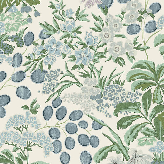 Thibaut Sojourn Meadow Wallpaper - Lavender & Blue