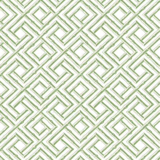 Thibaut Sojourn French Lattice Wallpaper - Green