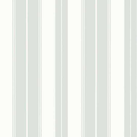 Thibaut Stripes & Checks Resource Norfolk Stripe Wallpaper - Willow