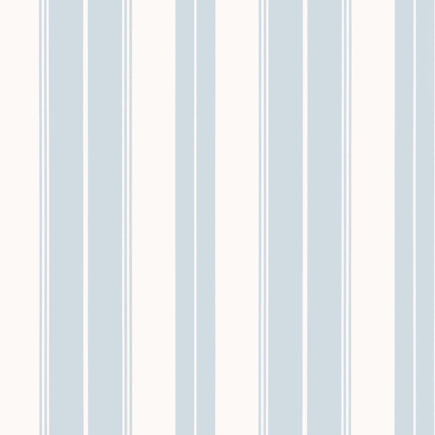 Thibaut Stripes & Checks Resource Norfolk Stripe Wallpaper - Light Blue