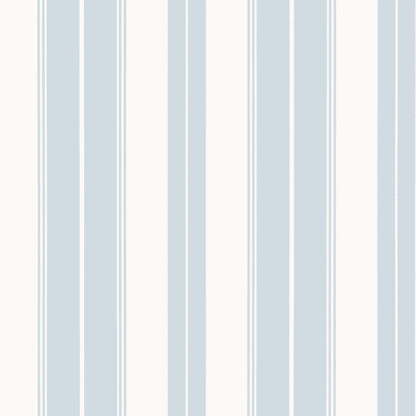 Thibaut Stripes & Checks Resource Norfolk Stripe Wallpaper - Light Blue