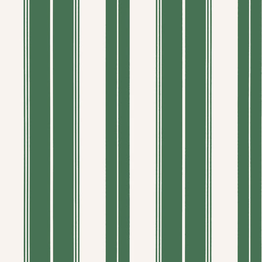 Thibaut Stripes & Checks Resource Norfolk Stripe Wallpaper - Green