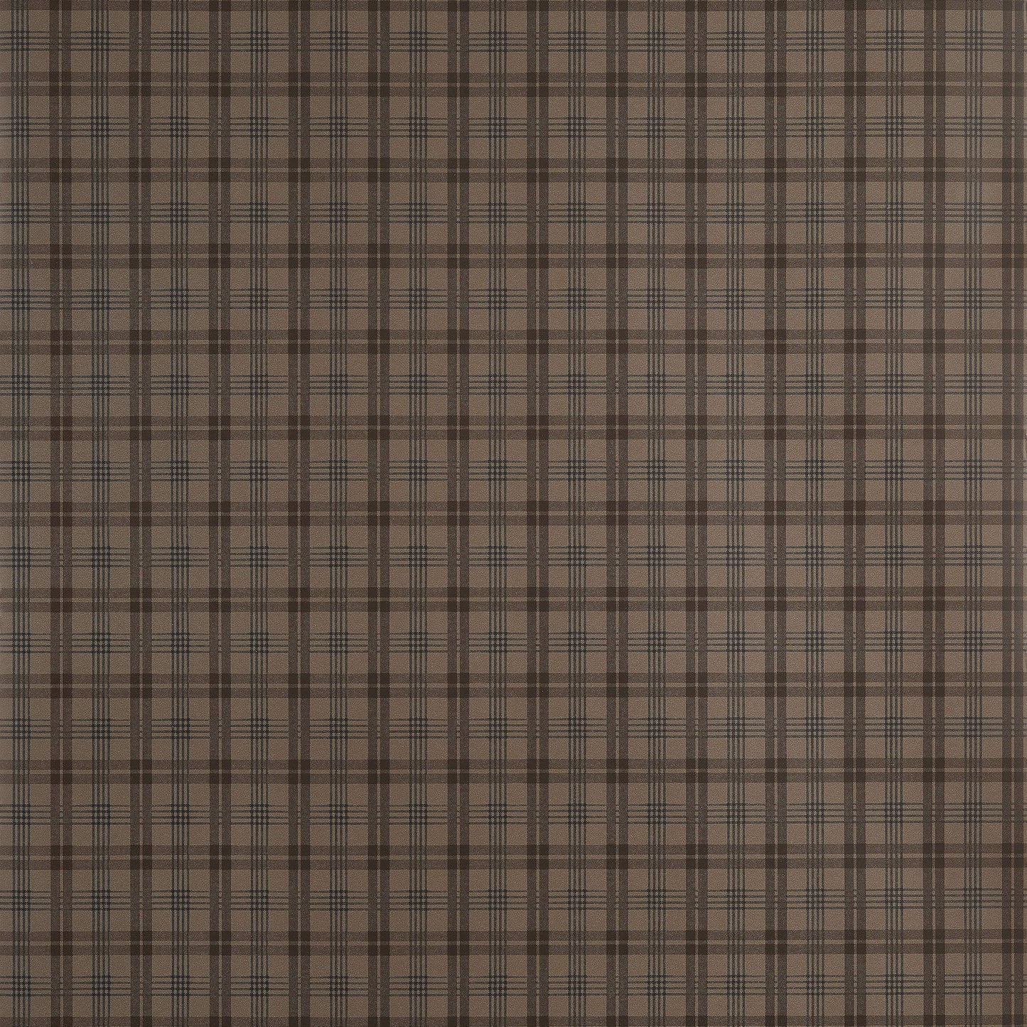 Thibaut Stripes & Checks Resource Huntley Plaid Wallpaper - Brown