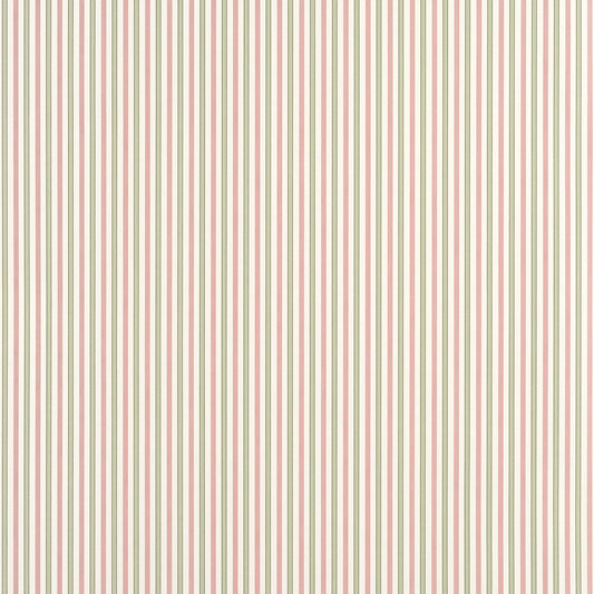 Thibaut Stripes & Checks Resource Conner Stripe Wallpaper - Green & Pink