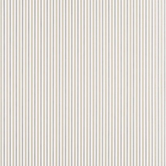 Thibaut Stripes & Checks Resource Conner Stripe Wallpaper - Beige & Grey