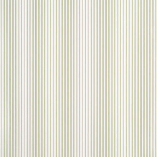 Thibaut Stripes & Checks Resource Conner Stripe Wallpaper - Green & Beige