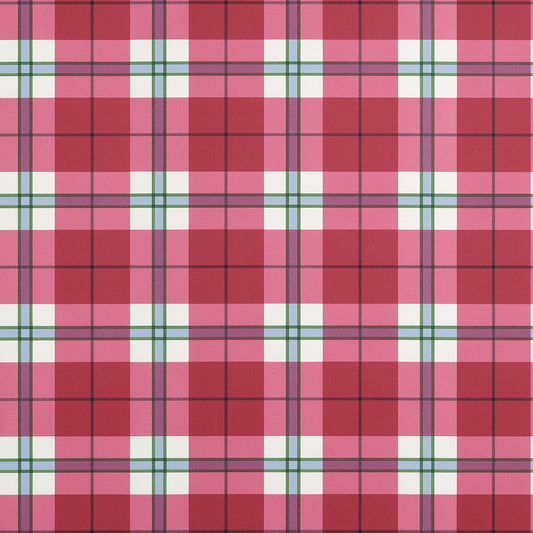 Thibaut Stripes & Checks Resource Douglas Plaid Wallpaper - Red
