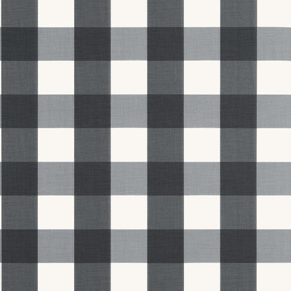 Thibaut Stripes & Checks Resource Buffalo Check Wallpaper - Black