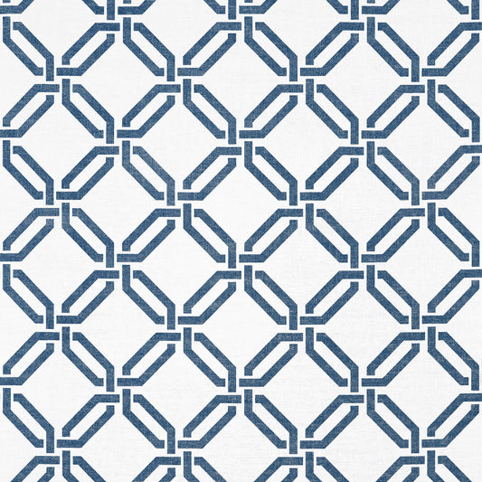 Thibaut Wanderlust Miramar Way Wallpaper - Navy