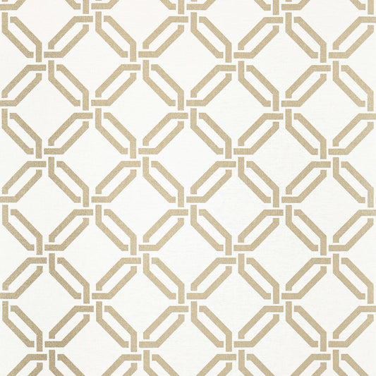 Thibaut Wanderlust Miramar Way Wallpaper - Metallic Gilver