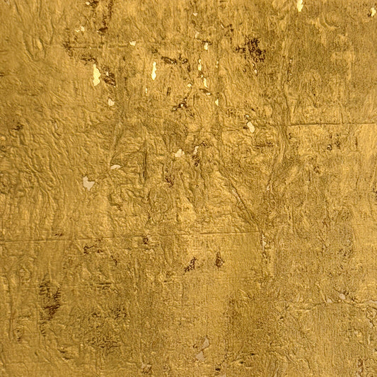 Thibaut Modern Resource Cork Wallpaper - Metallic Gold