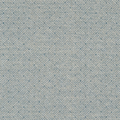 Thibaut Dynasty Lattice Weave Wallpaper - Blue