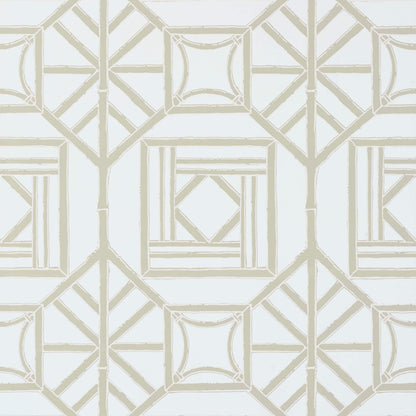 Thibaut Dynasty Shoji Panel Wallpaper - Aqua