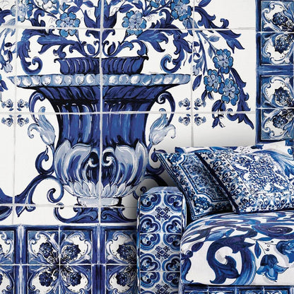 Seabrook Dolce & Gabbana Vase Mediterraneo Wallpaper Mural - Frederico