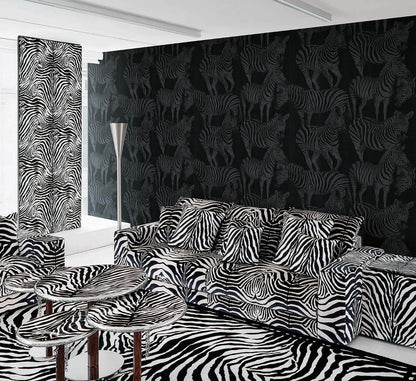 Seabrook Dolce & Gabbana Zebra Romance Wallpaper - Misterioso