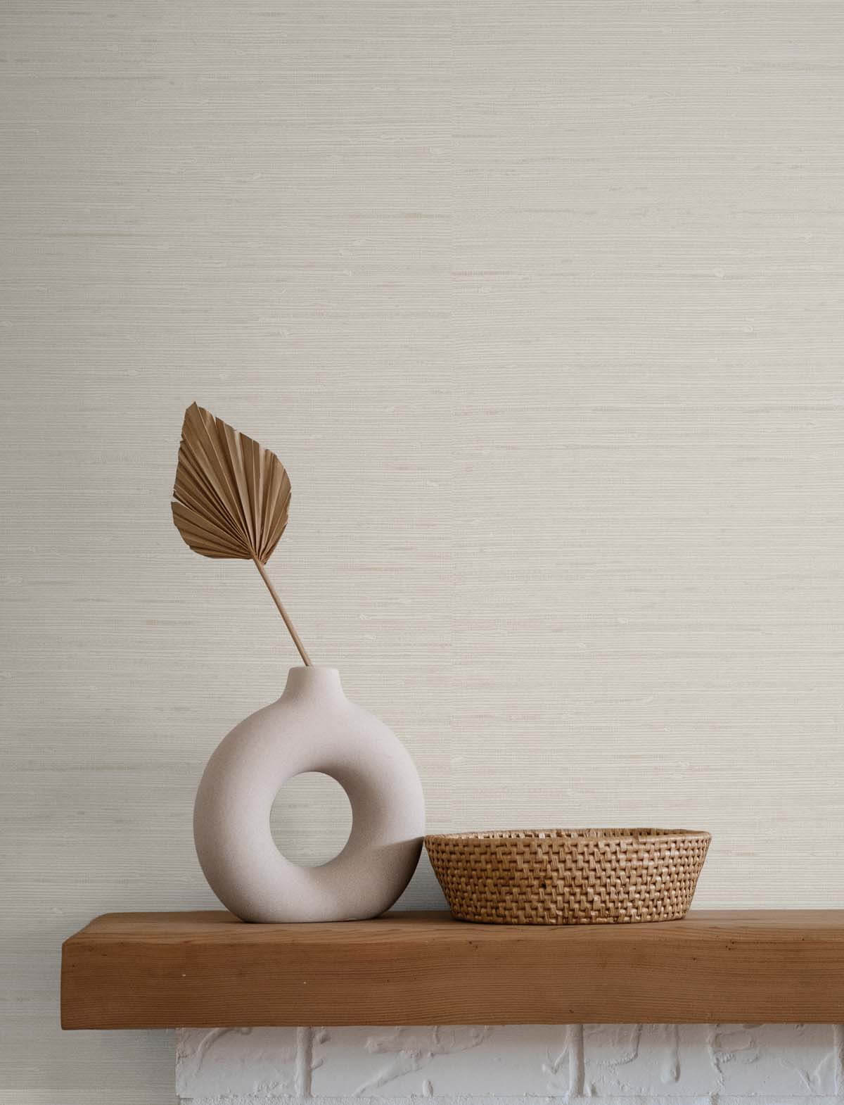 Seabrook Even More Textures Seahaven Rushcloth Wallpaper - Chenille