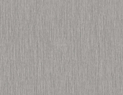Seabrook Even More Textures Vertical Stria Wallpaper - Metallic Silver