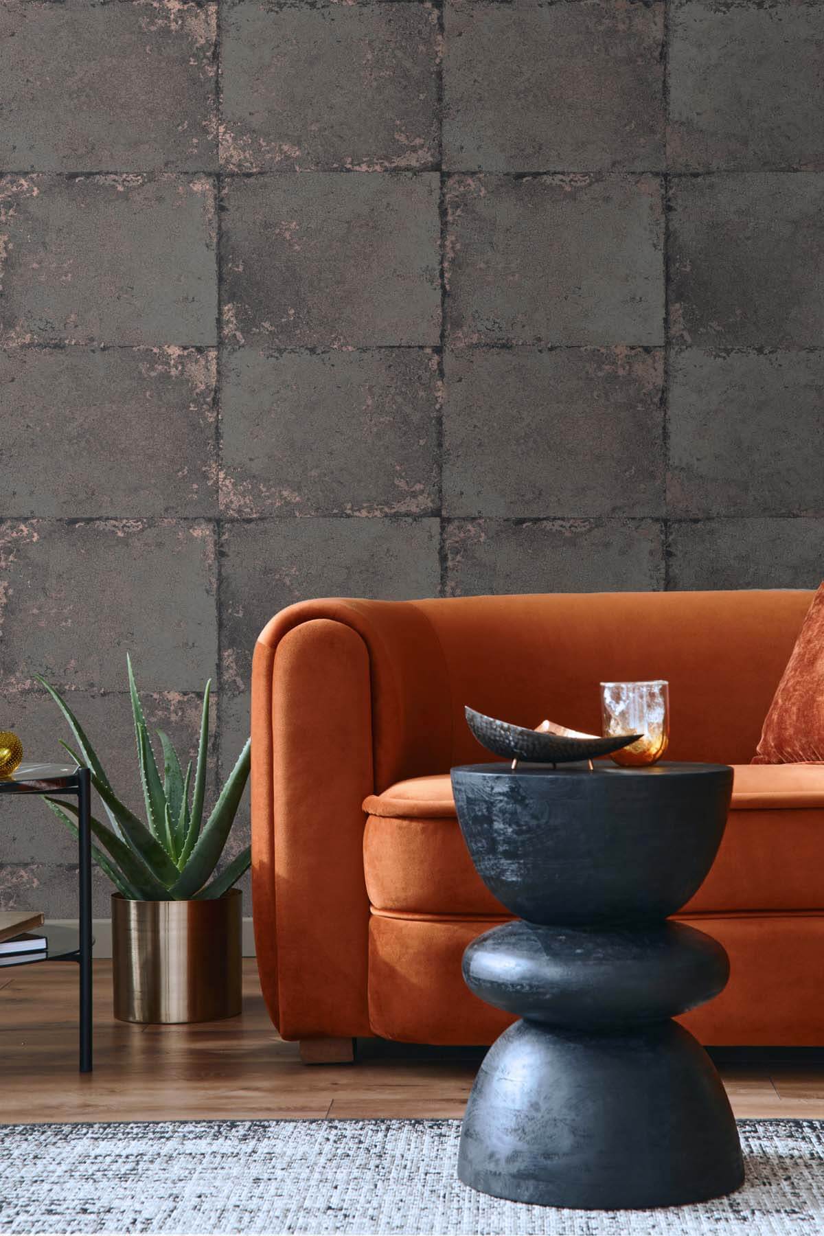 Seabrook Even More Textures Foundation Wallpaper - Ember