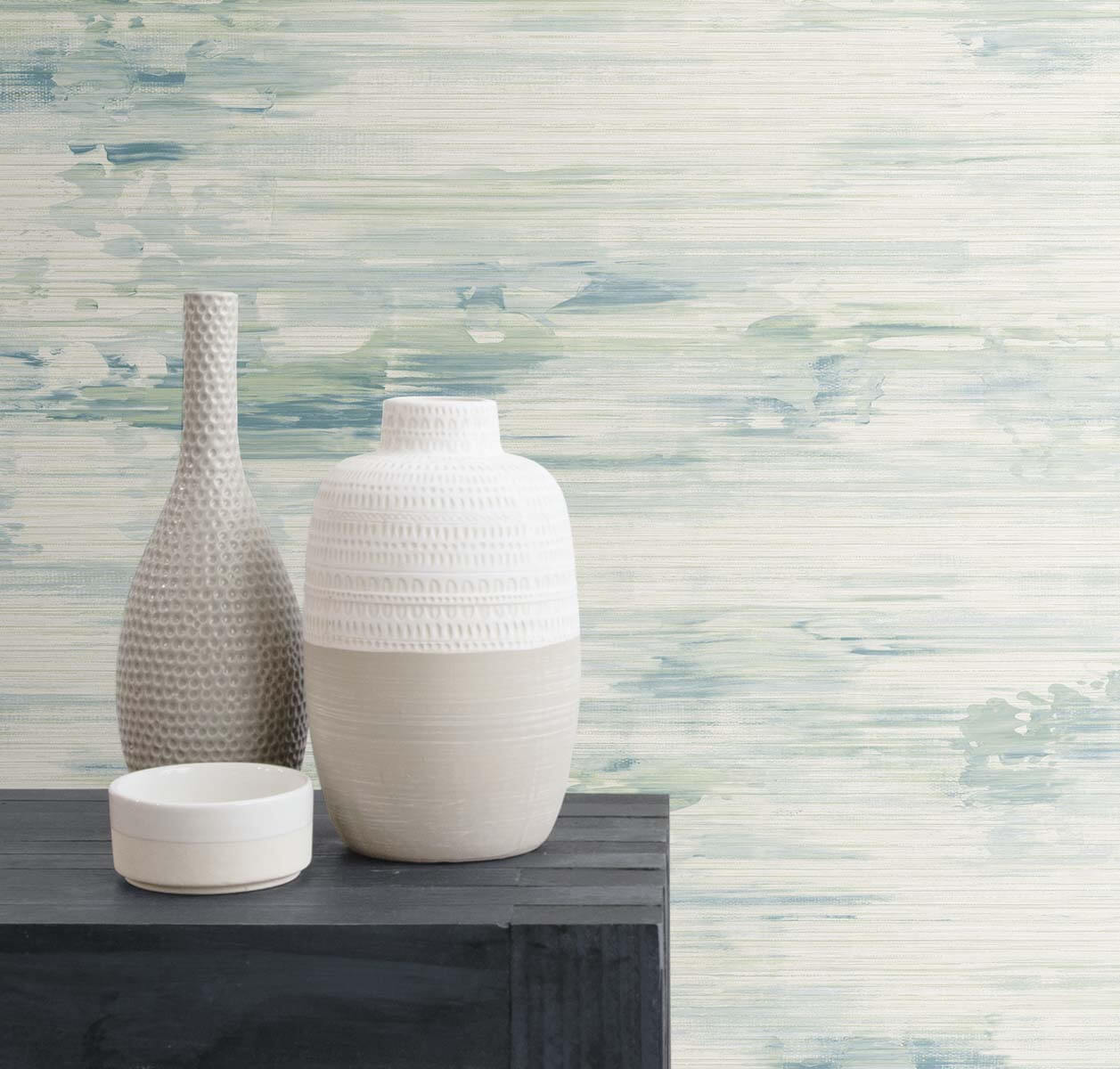 Seabrook Even More Textures Silk Mistral Wallpaper - Seaglass